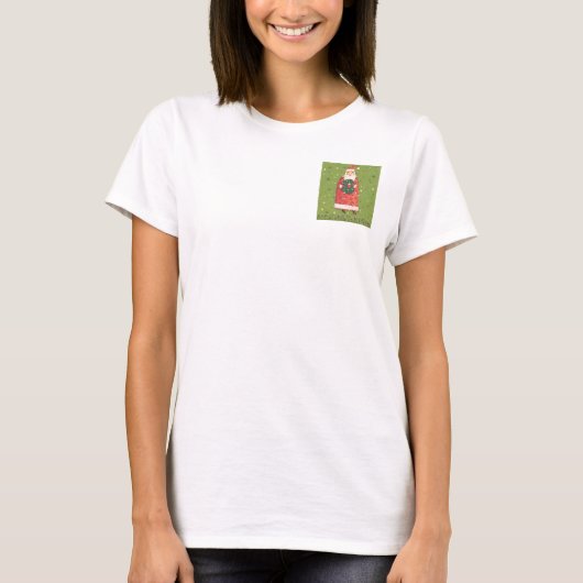 VIV77 Green Santa.tif T-shirt (Voorkant)