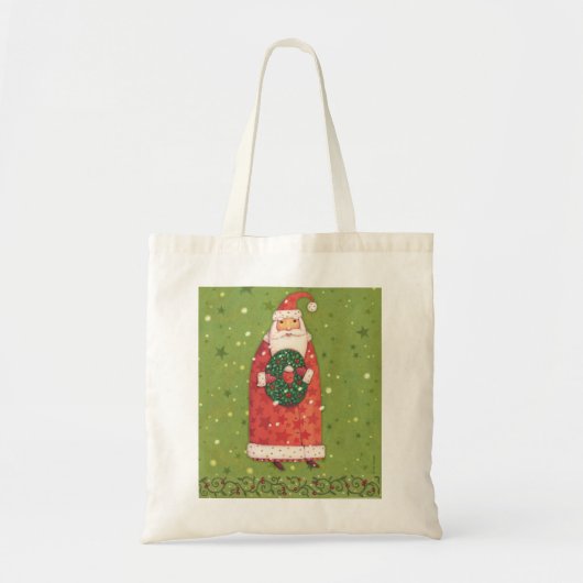 VIV77 Green Santa.tif Tote Bag (Voorkant)