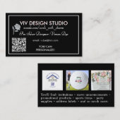 Viv Design Studio visitekaartjes december 2025 (Voorkant / Achterkant)