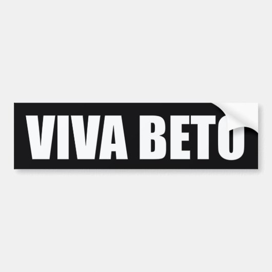 Viva Beto O'rourke President 2020 Verkiezingen VS Bumpersticker (Voorkant)