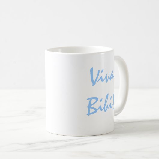 Viva Bibi. Pro Israel Coffee Mok (Voorkant rechts)