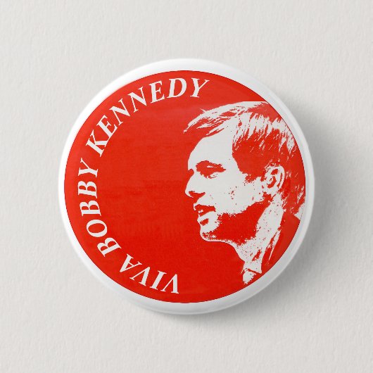 Viva Bobby Kennedy Ronde Button 5,7 Cm (Voorkant)