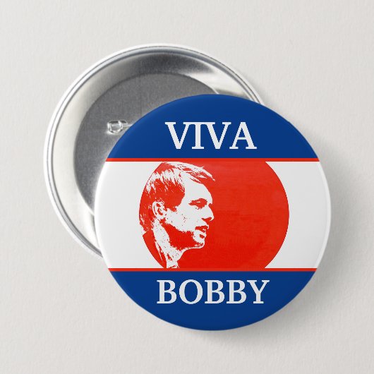 Viva Bobby Kennedy Ronde Button 7,6 Cm (Voorkant /achterkant)