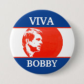 Viva Bobby Kennedy Ronde Button 7,6 Cm (Voorkant)