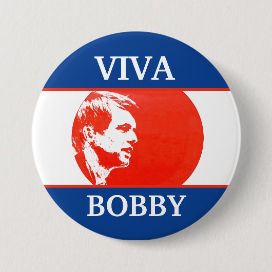 Viva Bobby Kennedy Ronde Button 7,6 Cm (Voorkant)