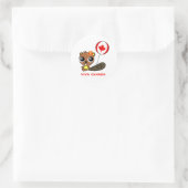 Viva Canada Ronde Sticker (Tas)