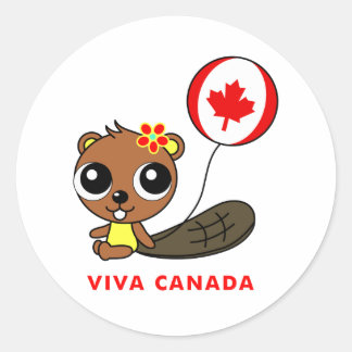 Viva Canada Ronde Sticker