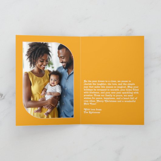 Viva Celebration Happy New Year Retro Groovy Photo Feestdagen Kaart (Binnen)