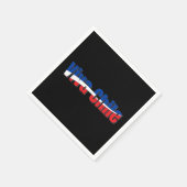 Viva Chili Patriottische Land Vlag Typografie Servet (Hoek)