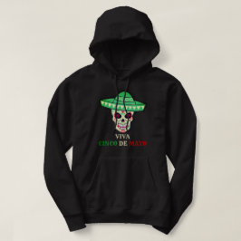 VIVA CINCO DE MAYO grappig cadeauidee van een skul Hoodie