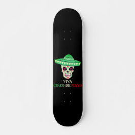 VIVA CINCO DE MAYO grappig cadeauidee van een skul Persoonlijk Skateboard
