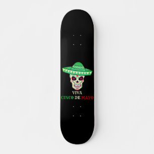 VIVA CINCO DE MAYO grappig cadeauidee van een skul Persoonlijk Skateboard