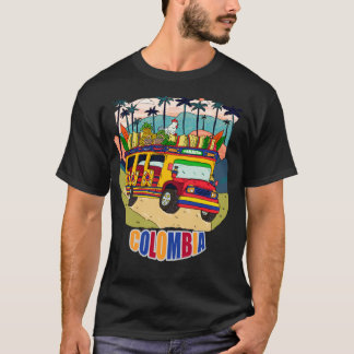 viva colombia chiva paisa parce t-shirt