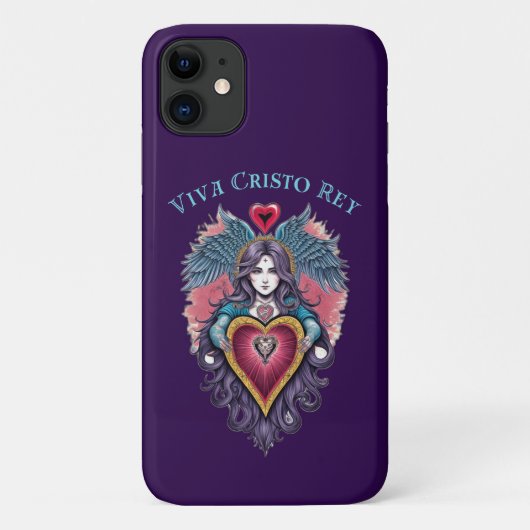 Viva Cristo Rey Angel  rooms-katholiek Case-Mate iPhone Case (Achterkant)