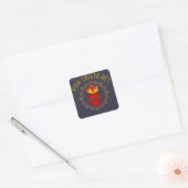 Viva Cristo Rey katholieke critici Sacred Heart Vierkante Sticker (Envelop)