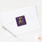 Viva Cristo Rey Katholieke Jezus Christus de Konin Vierkante Sticker (Envelop)