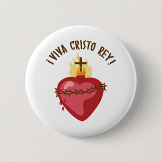 Viva Cristo Rey Ronde Button 5,7 Cm