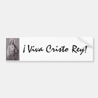 Viva Cristo Rey Sacred Heart van Jezus Bumpersticker