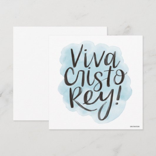 Viva Cristo Rey. Wenskaart Kaart (Voorkant / Achterkant)
