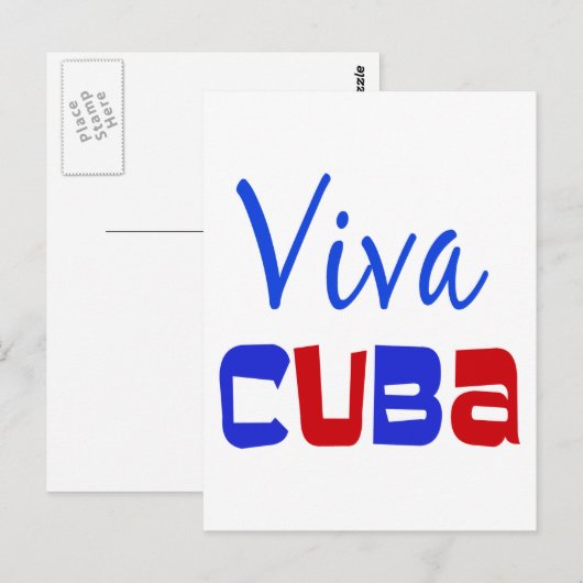 Viva Cuba Briefkaart (Voorkant / Achterkant)