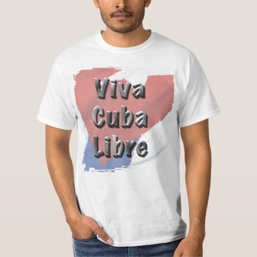 Viva Cuba Libre Grunge 4 TShirt (Voorkant)