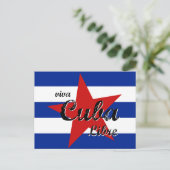 Viva Cuba Libre, Havana, Fidel Castro, Che Guevara Briefkaart (Staand voorkant)