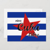 Viva Cuba Libre, Havana, Fidel Castro, Che Guevara Briefkaart (Voorkant / Achterkant)