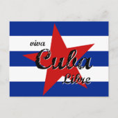 Viva Cuba Libre, Havana, Fidel Castro, Che Guevara Briefkaart (Voorkant)