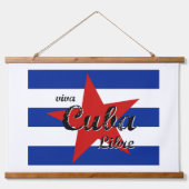 Viva Cuba Libre, Havana, Fidel Castro, Che Guevara Hangend Wandkleed (Voorkant)
