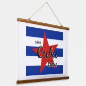Viva Cuba Libre, Havana, Fidel Castro, Che Guevara Hangend Wandkleed (Gebogen)