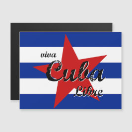 Viva Cuba Libre, Havana, Fidel Castro, Che Guevara Magnetische Uitnodiging