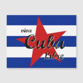 Viva Cuba Libre, Havana, Fidel Castro, Che Guevara Magnetische Uitnodiging (Voorkant)