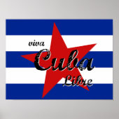Viva Cuba Libre, Havana, Fidel Castro, Che Guevara Poster (Voorkant)