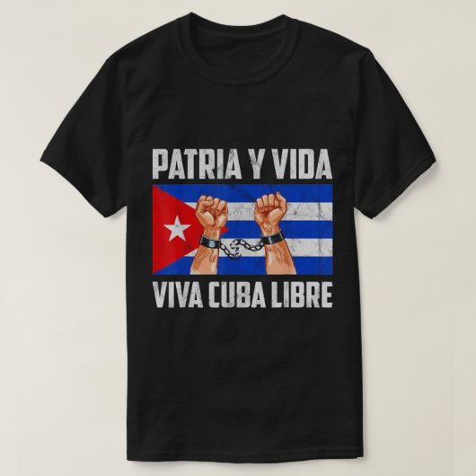 Viva Cuba Libre Patria Y Vida Shirt (Design voorkant)