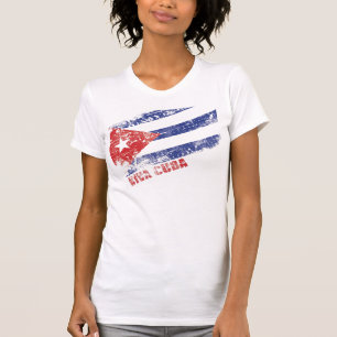 Viva Cuba - Onderdruk vlag T-shirt