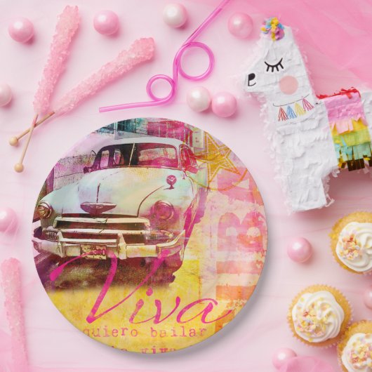 Viva Cuba Papieren Bordje (Feest)
