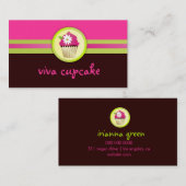 Viva Cupcake Chocolate Brown Visitekaartje (Voorkant / Achterkant)