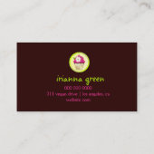 Viva Cupcake Chocolate Brown Visitekaartje (Achterkant)