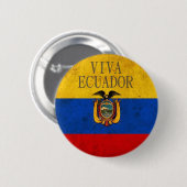 Viva Ecuador Ronde Button 5,7 Cm (Voorkant /achterkant)