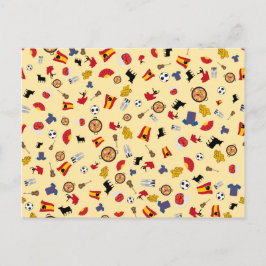 Viva España - briefkaart met culturele elementen