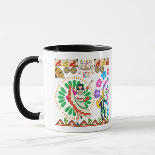 Viva Fiesta Dromen zwart & wit Mok (Links)