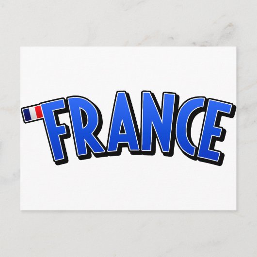 Viva France! Briefkaart (Voorkant)