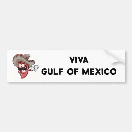 Viva Golf van Mexico Anti-Trump Bumpersticker (Voorkant)