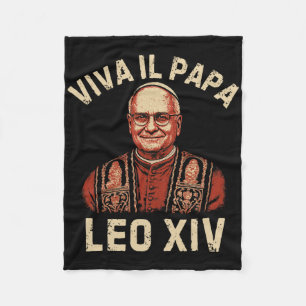 Viva Il Papa Pope Leo XIV Fleece Deken