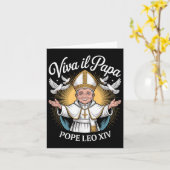 Viva Il Papa Pope Leo XIV Kaart (Gele Bloem)
