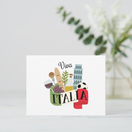 Viva Italia Briefkaart (Staand voorkant)