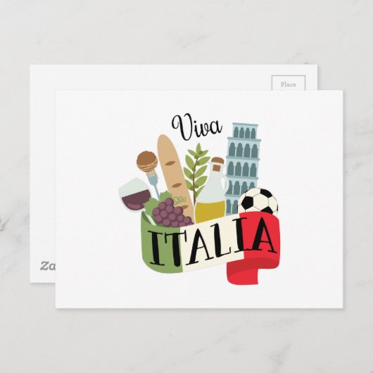 Viva Italia Briefkaart (Voorkant / Achterkant)
