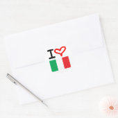 Viva Italia. Ronde Sticker (Envelop)