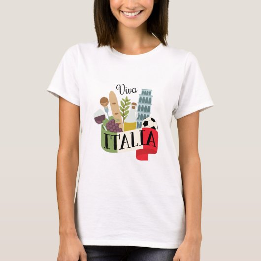 Viva Italia T-shirt (Voorkant)