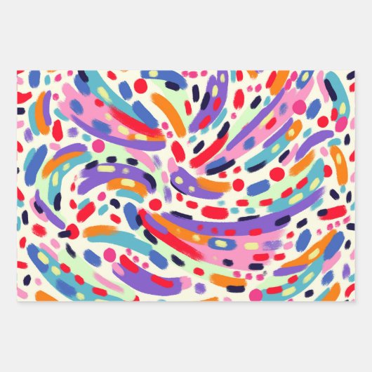 Viva Kleuren! Inpakpapier Vel (Voorkant)